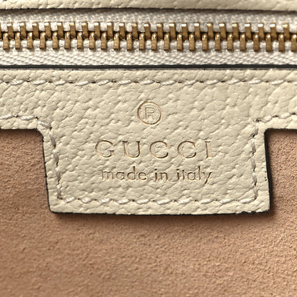 Gucci GG Supreme Monogram Textured Dollar Calfskin Web Medium Ophidia Shopping Tote Beige Ebony Mystic White 6 of 10