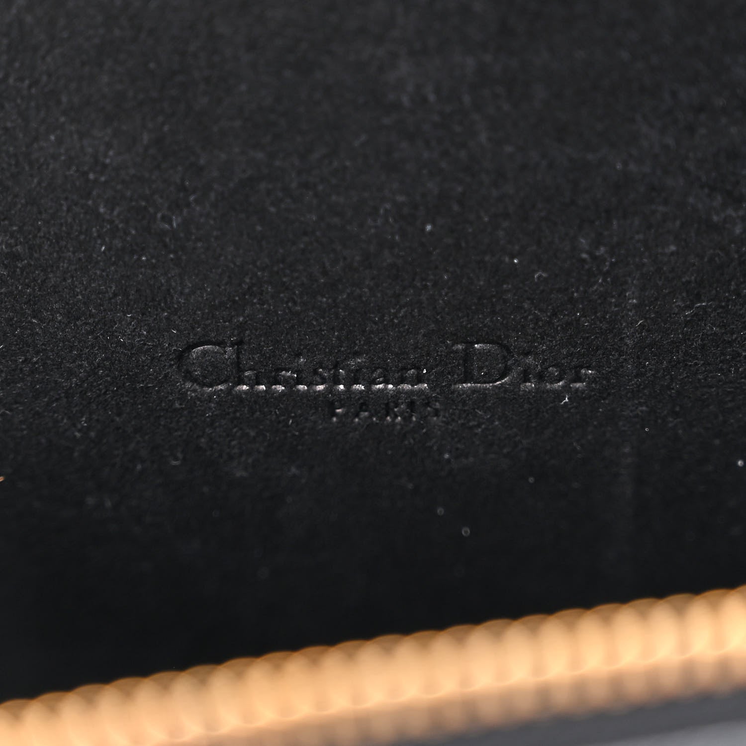 Christian Dior Grained Calfskin Caro Double Pouch Black 6 of 10