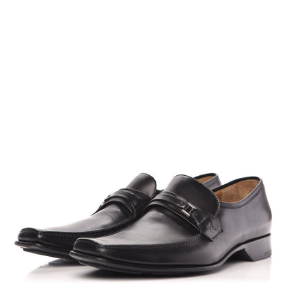 Louis Vuitton Calfskin Mens Loafers 8.5 Black 3 of 9
