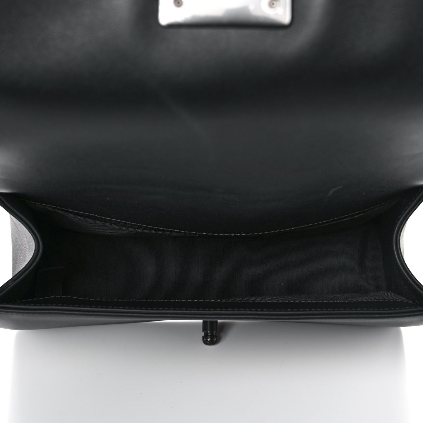 Calfskin Quilted Medium Boy Flap So Black