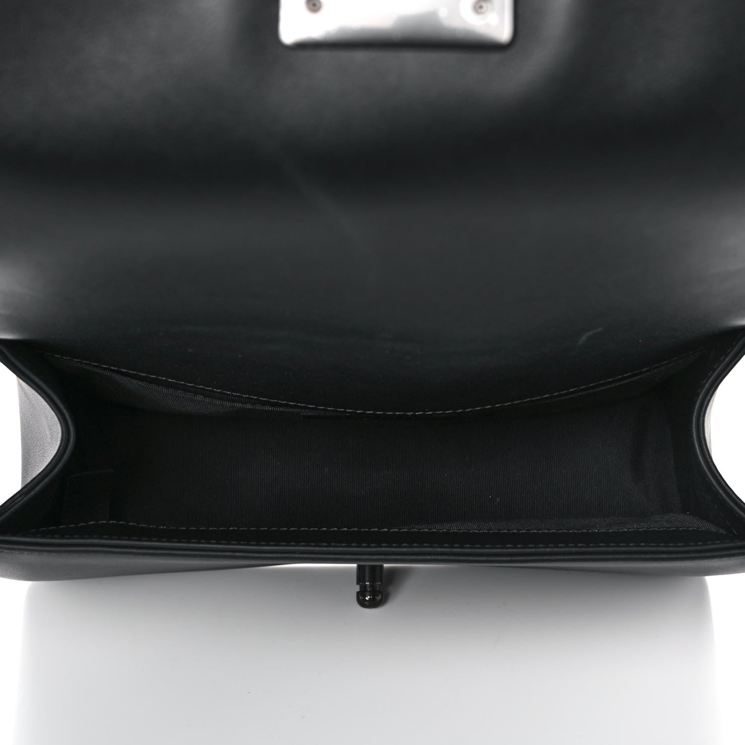 Chanel Calfskin Quilted Medium Boy Flap So Black 5 of 12