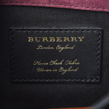 Burberry Derby Calfskin House Check Small Macken Crossbody Bag Tan 6 of 9