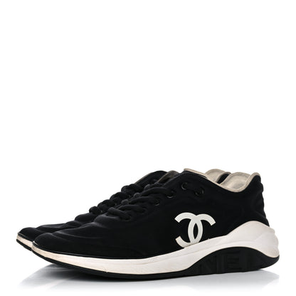 Chanel Lycra CC Sneakers 39 Black 3 of 13