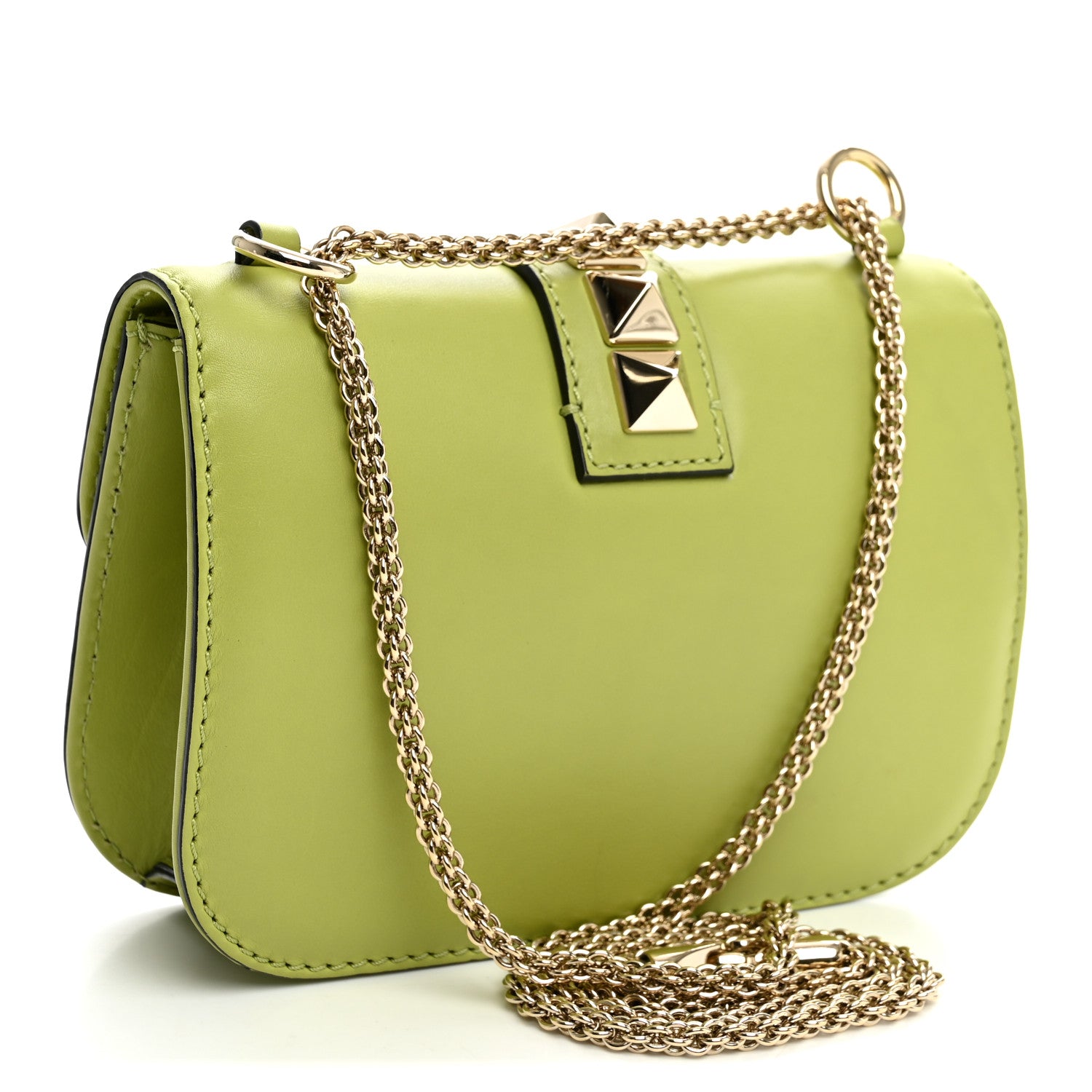Valentino Garavani Vitello Small Glam Lock Rockstud Flap Apple 3 of 11