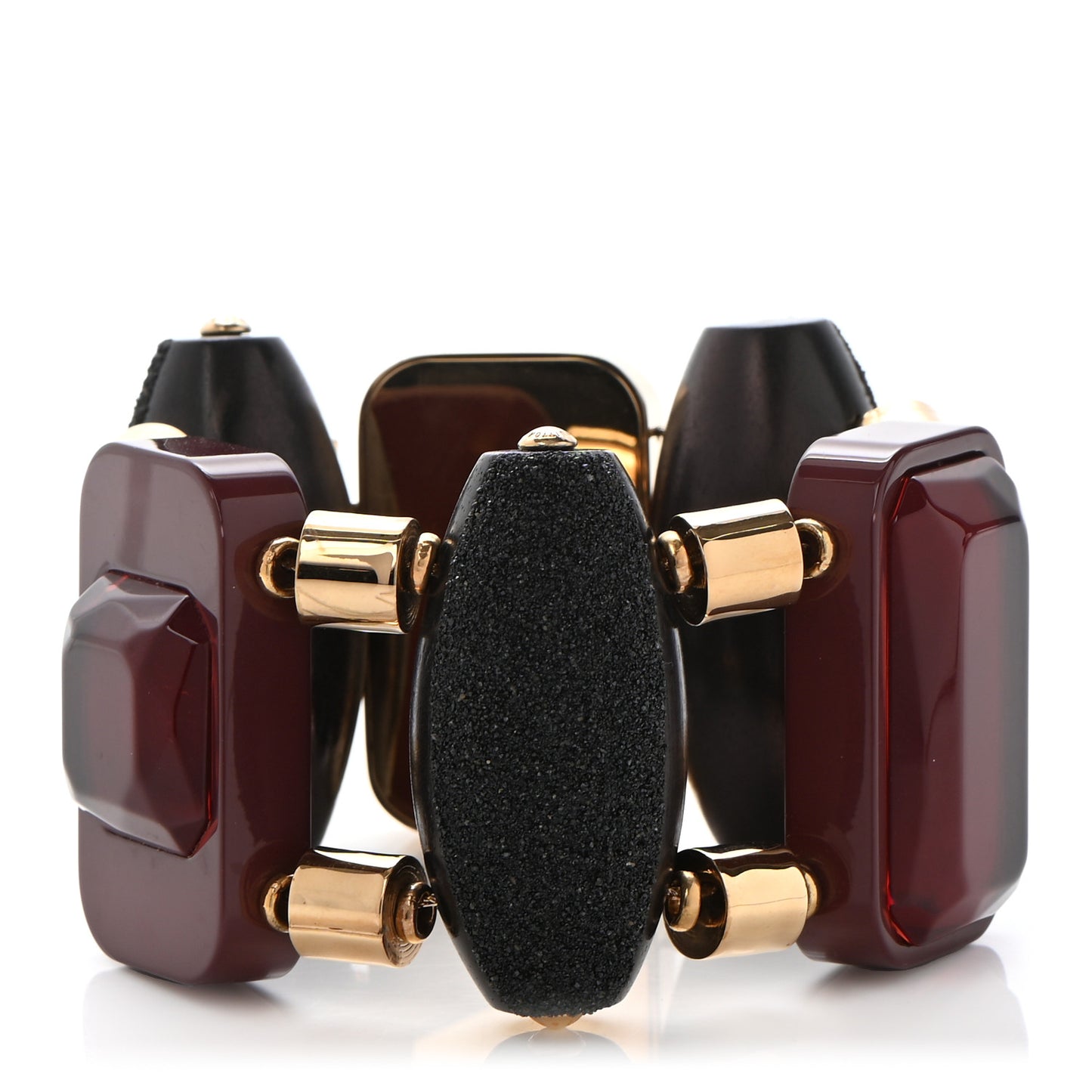 Resin Metal Inventeur Bracelet Red Black