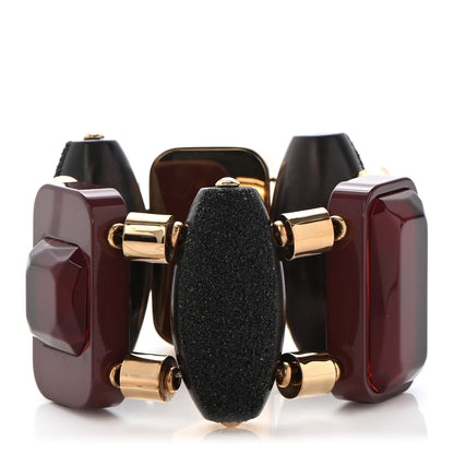 Louis Vuitton Resin Metal Inventeur Bracelet Red Black 1 of 6