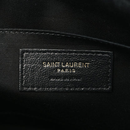 Saint Laurent Calfskin Matelasse Monogram Lou Camera Bag Black 6 of 8