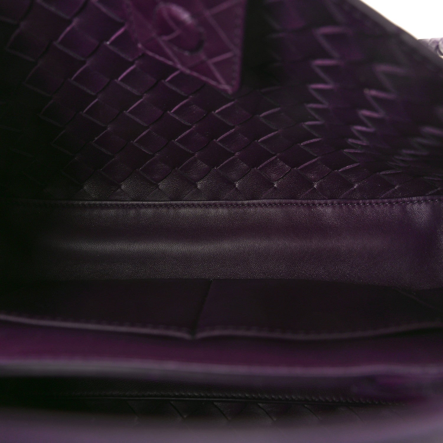 Bottega Veneta Nappa Intrecciato Small East West Andiamo Shoulder Bag Dark Mystic 6 of 10