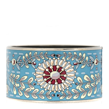 Hermes Enamel Printed Marwari Extra Wide Bracelet 70 1 of 6