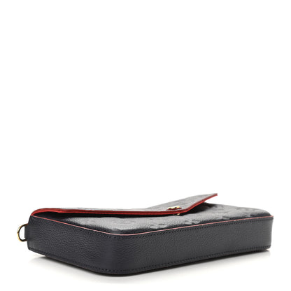 Louis Vuitton Empreinte Pochette Felicie Chain Wallet Marine Rouge 4 of 10
