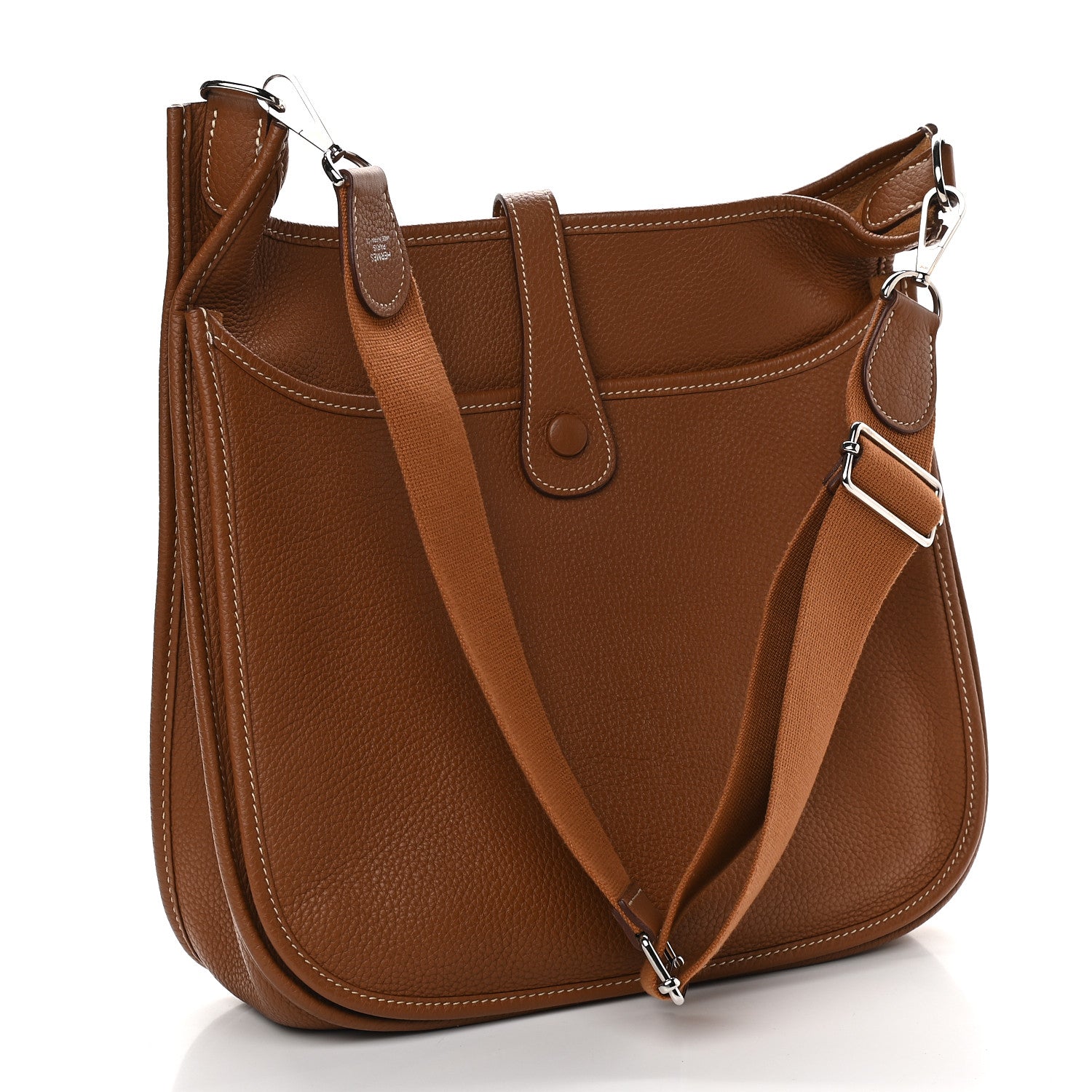 Hermes Taurillon Clemence Evelyne III GM Gold 3 of 9
