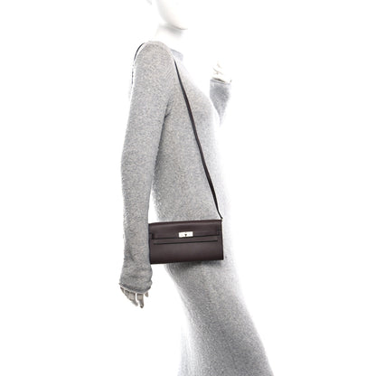 Hermes Epsom Kelly Wallet To Go Rouge Sellier 2 of 11
