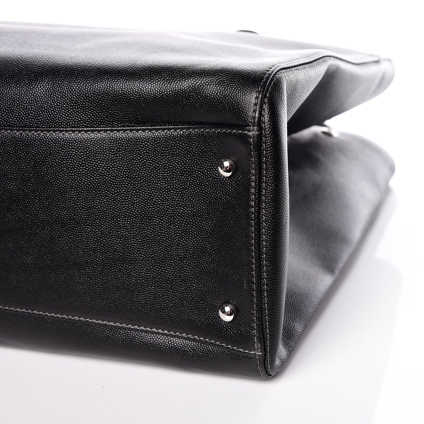 Caviar Large Cerf Executive Shopper Tote Black