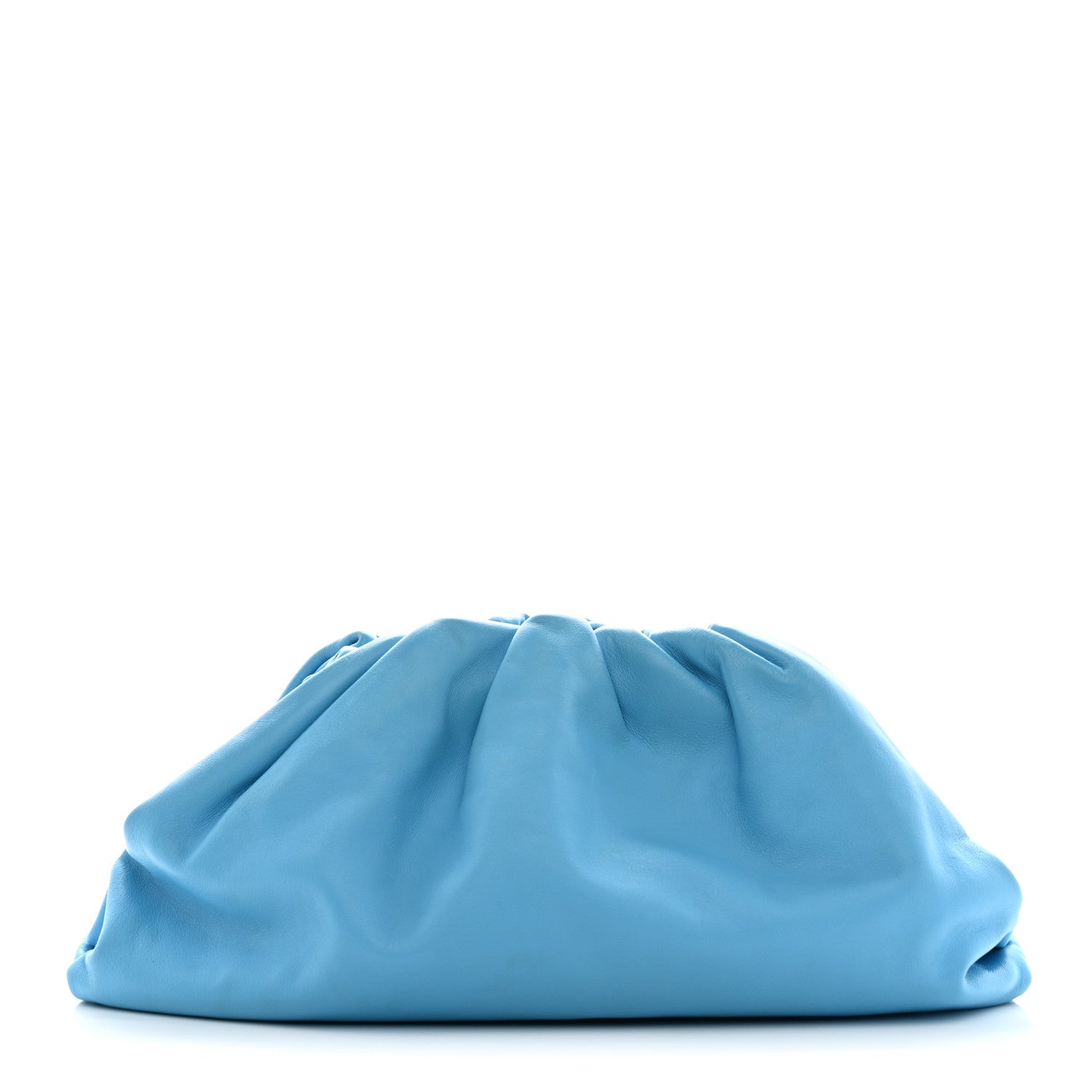 Bottega Veneta Smooth Butter Calf The Pouch Oversized Clutch Sky Blue 1 of 15