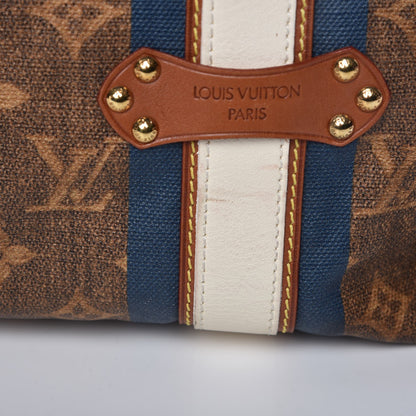 Louis Vuitton Monogram Rayures Tisse Sac GM Blue 17 of 18