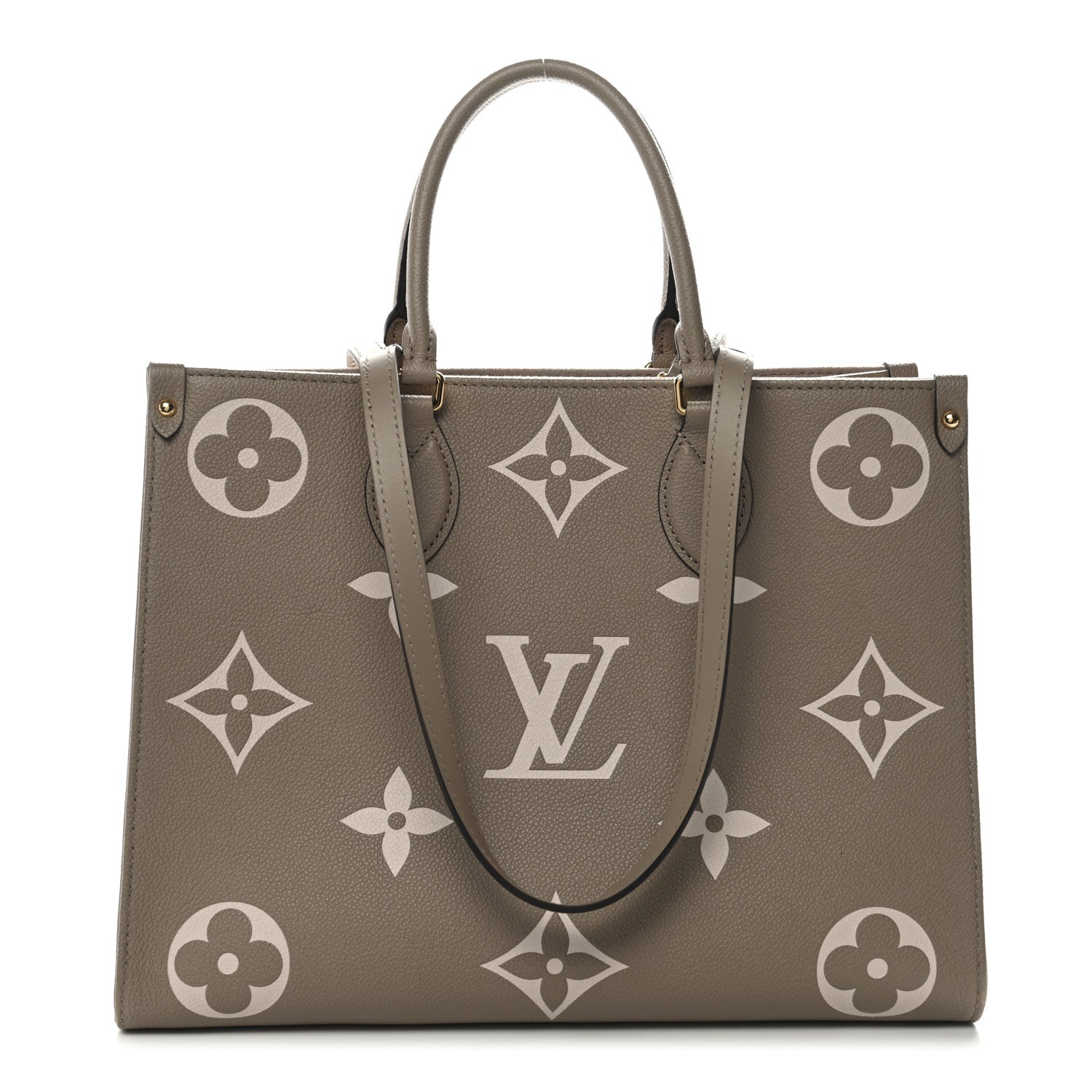 Louis Vuitton Empreinte Monogram Giant Onthego MM Tourterelle Creme 1 of 10