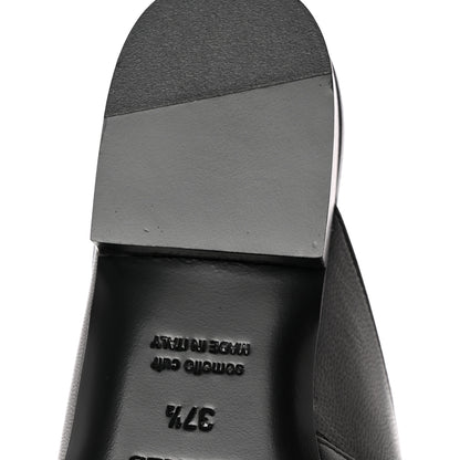 Hermes Goatskin Oz Mules 37.5 Black 11 of 11