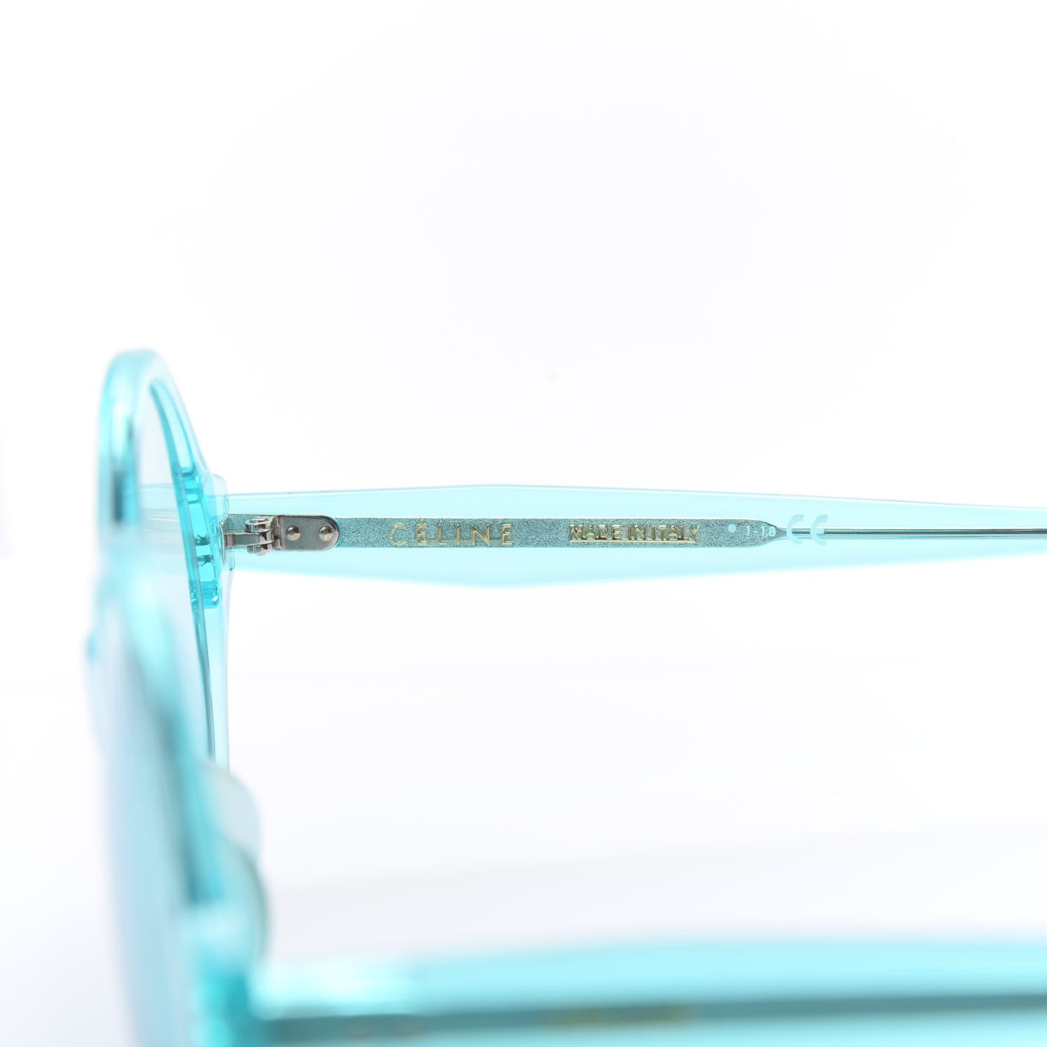 Celine Round Sunglasses CL 40051/I Transparent Blue 6 of 6
