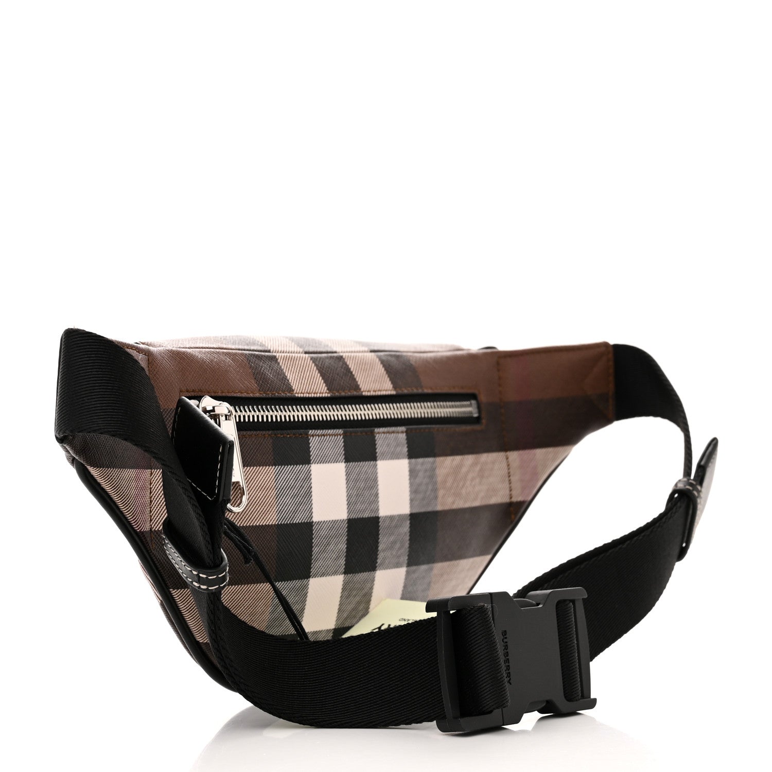 Burberry E-canvas Check Bum Bag Dark Birch Brown 3 of 8