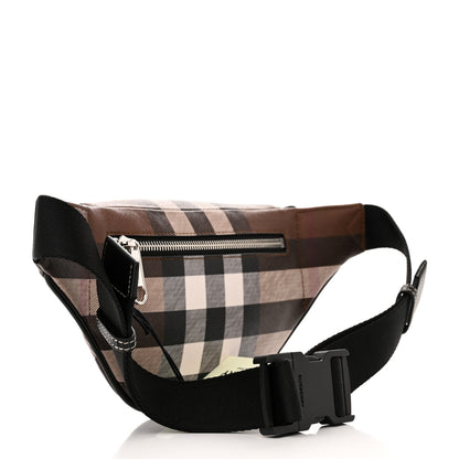 Burberry E-canvas Check Bum Bag Dark Birch Brown 3 of 8