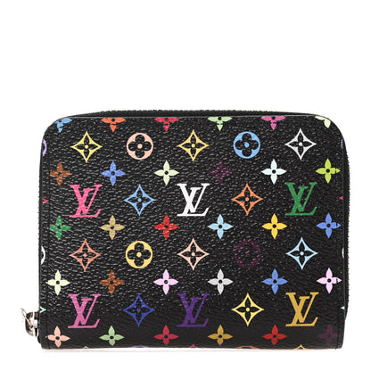 Louis Vuitton LV x TM Monogram Multicolor Zippy Coin Purse Black 1 of 8