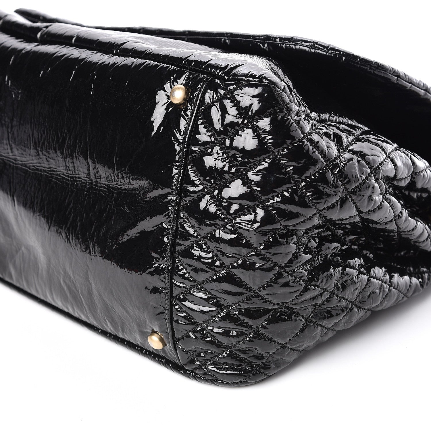 Chanel Vinyl XL Rock and Chain Flap Black 10 of 11