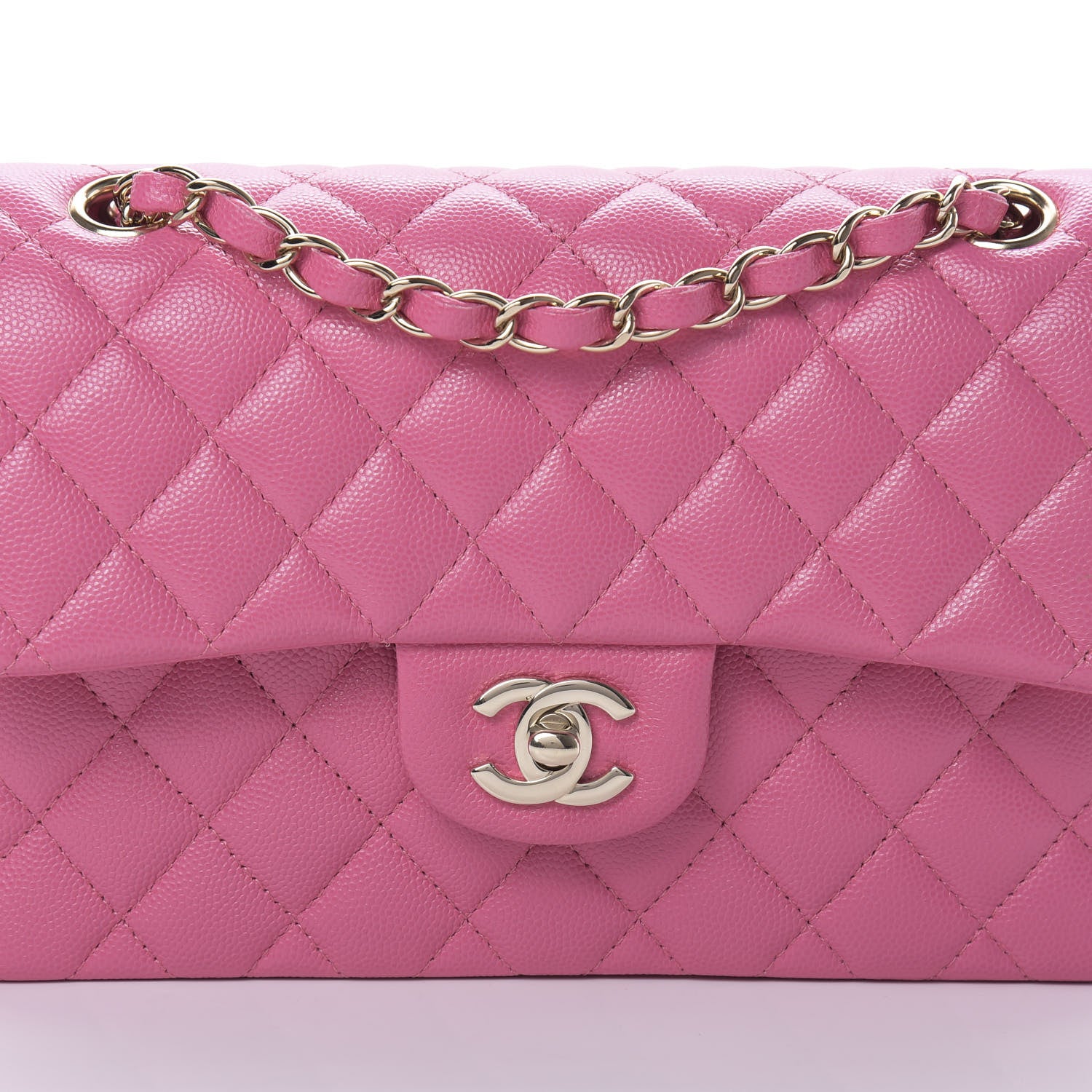 Chanel Caviar Quilted Small Double Flap Pink 8 of 11