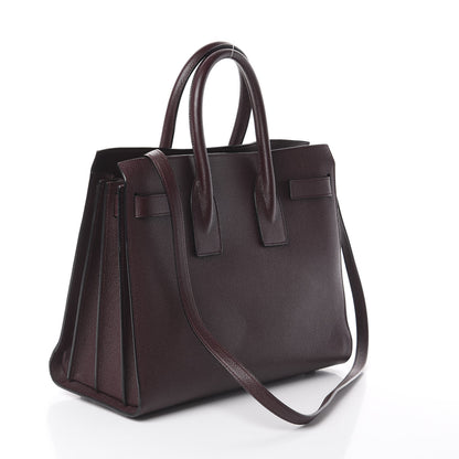 Saint Laurent Calfskin Small Sac De Jour Amarena 2 of 8