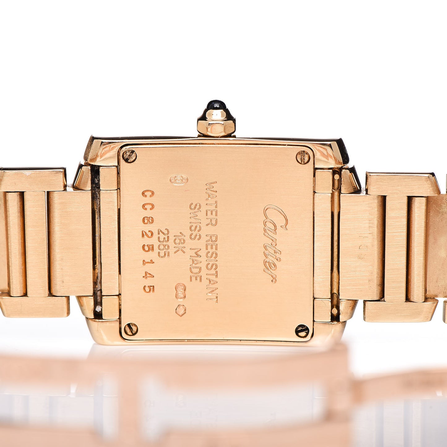 18K Yellow Gold 20mm Tank Francaise Quartz Watch
