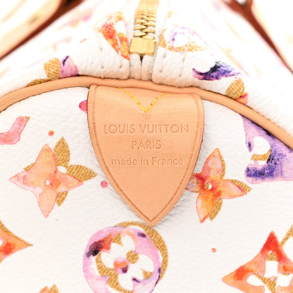 Louis Vuitton Watercolor Aquarelle Speedy 35 White 6 of 9