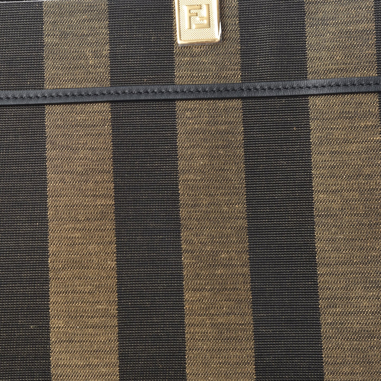 Fabric Jacquard Vitello Seta Plexiglass Pequin Gingham Large Fendi Sunshine Shopper Tote Tobacco Moro Black