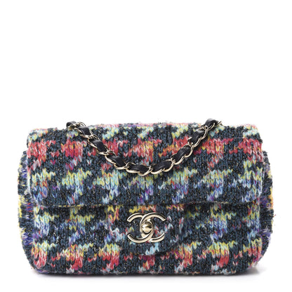 Chanel Knit Mini Rectangular Flap Multicolor 1 of 10