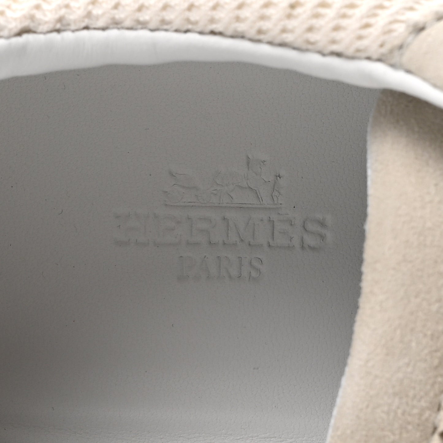 Airy Mesh Suede Goatskin Womens Bouncing Sneakers 39 Beige Glasie