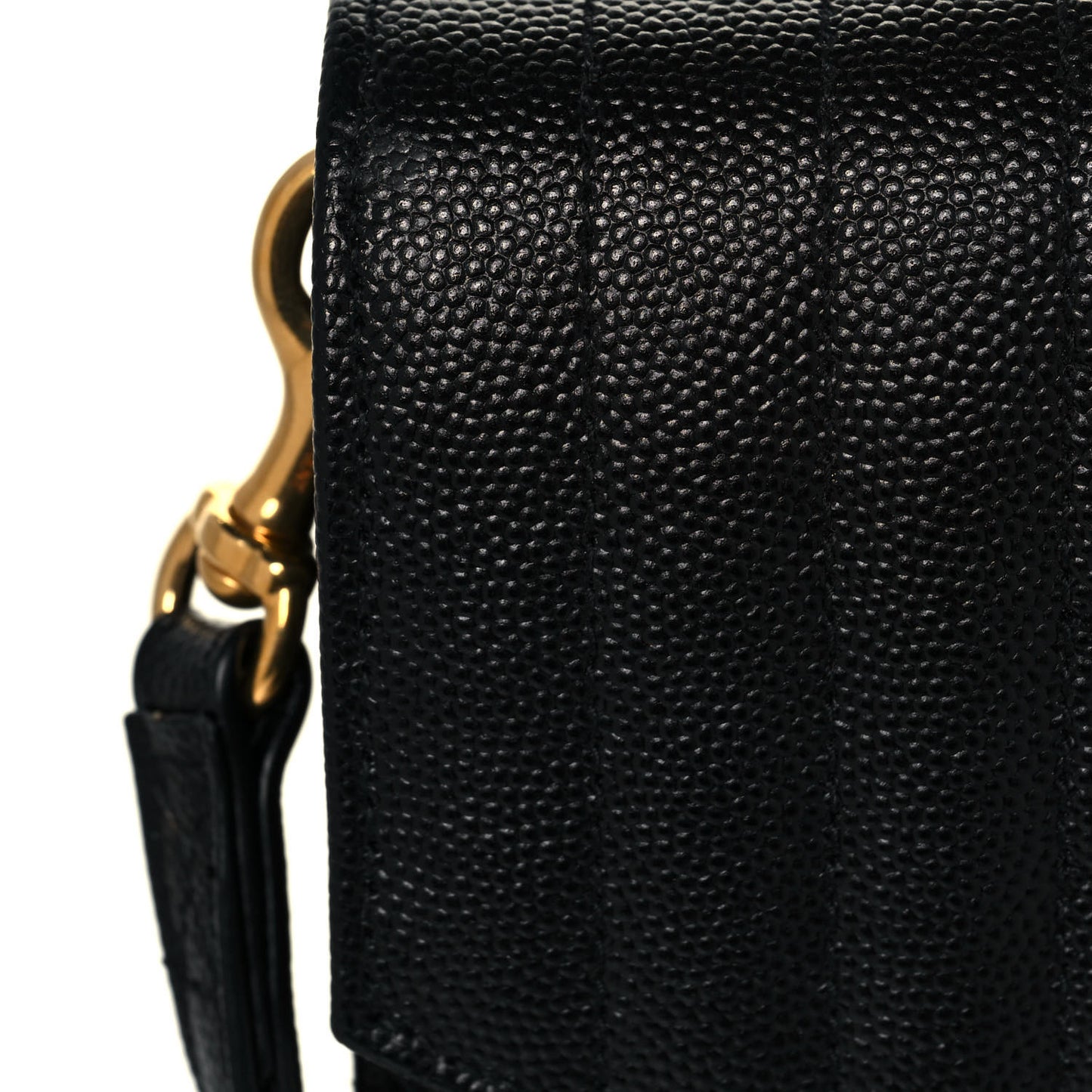 Grain De Poudre Textured Mixed Matelasse Triquilt Monogram Clutch Black