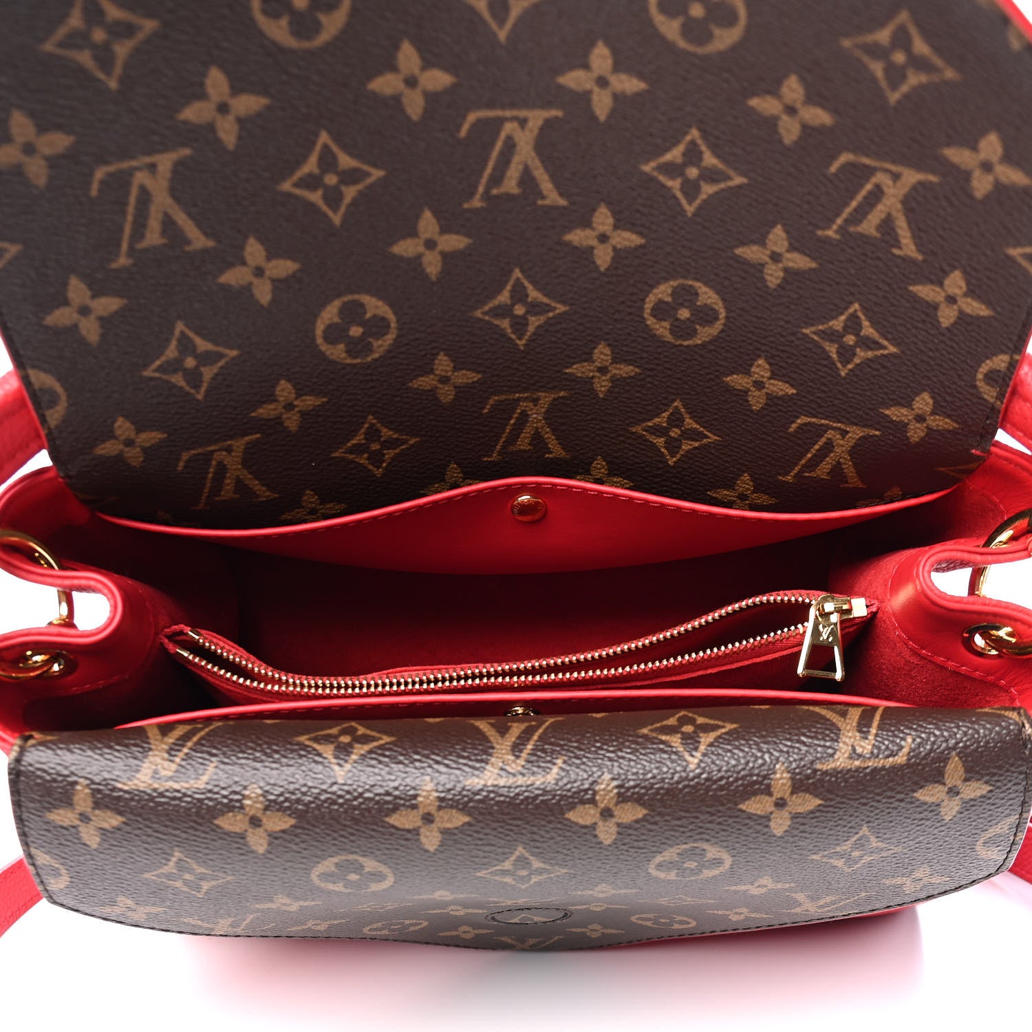 Louis Vuitton Grained Calfskin Monogram Double V Rubis 4 of 5