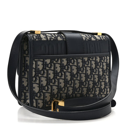 Christian Dior Oblique 30 Montaigne Flap Bag Blue 3 of 10