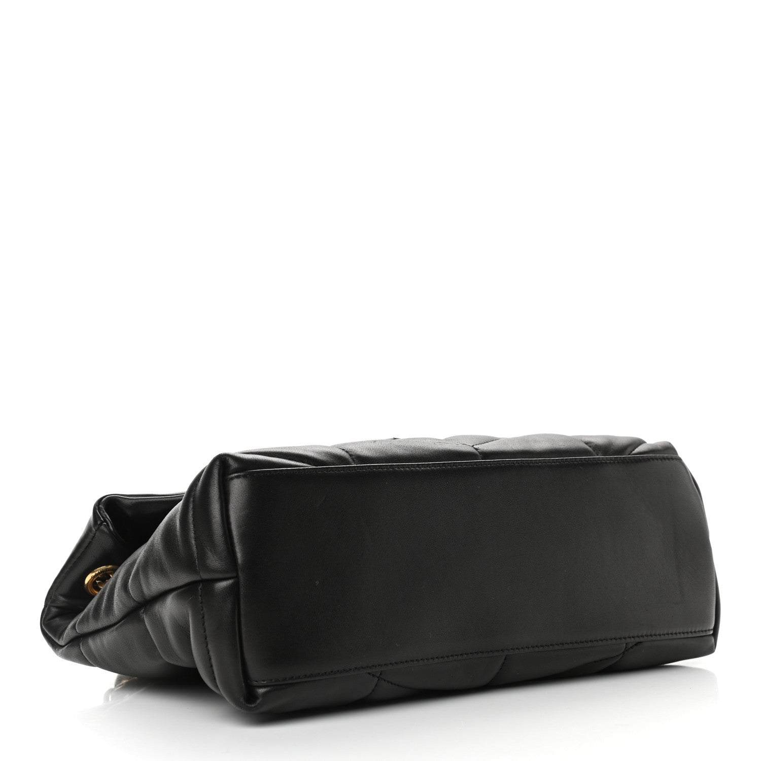 Saint Laurent Lambskin Quilted Small Loulou Puffer Monogram Chain Satchel Black 4 of 9