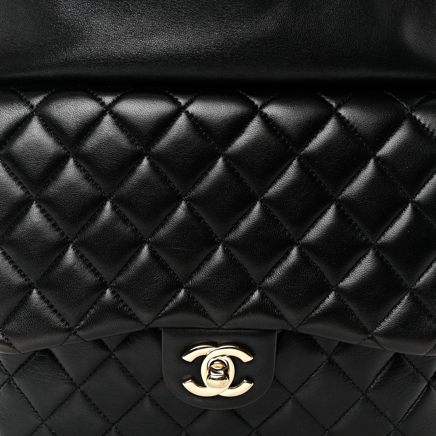 Lambskin Quilted Large In Seoul Backpack Black