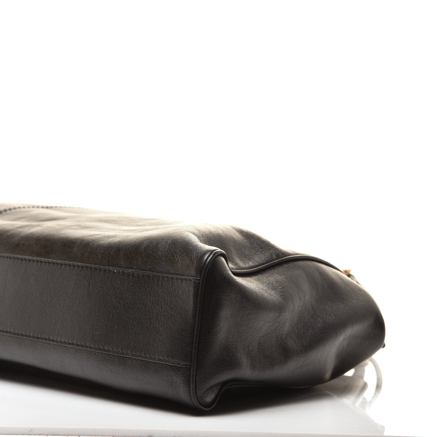 Calfskin XL Re(Belle) Top Handle Bag Black