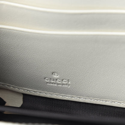 Gucci Calfskin Matelasse GG Marmont Zip Around Wallet White 6 of 7