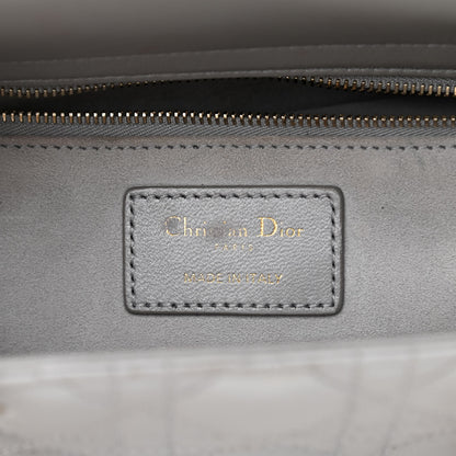 Christian Dior Lambskin Cannage Medium Lady Dior Grey 5 of 11