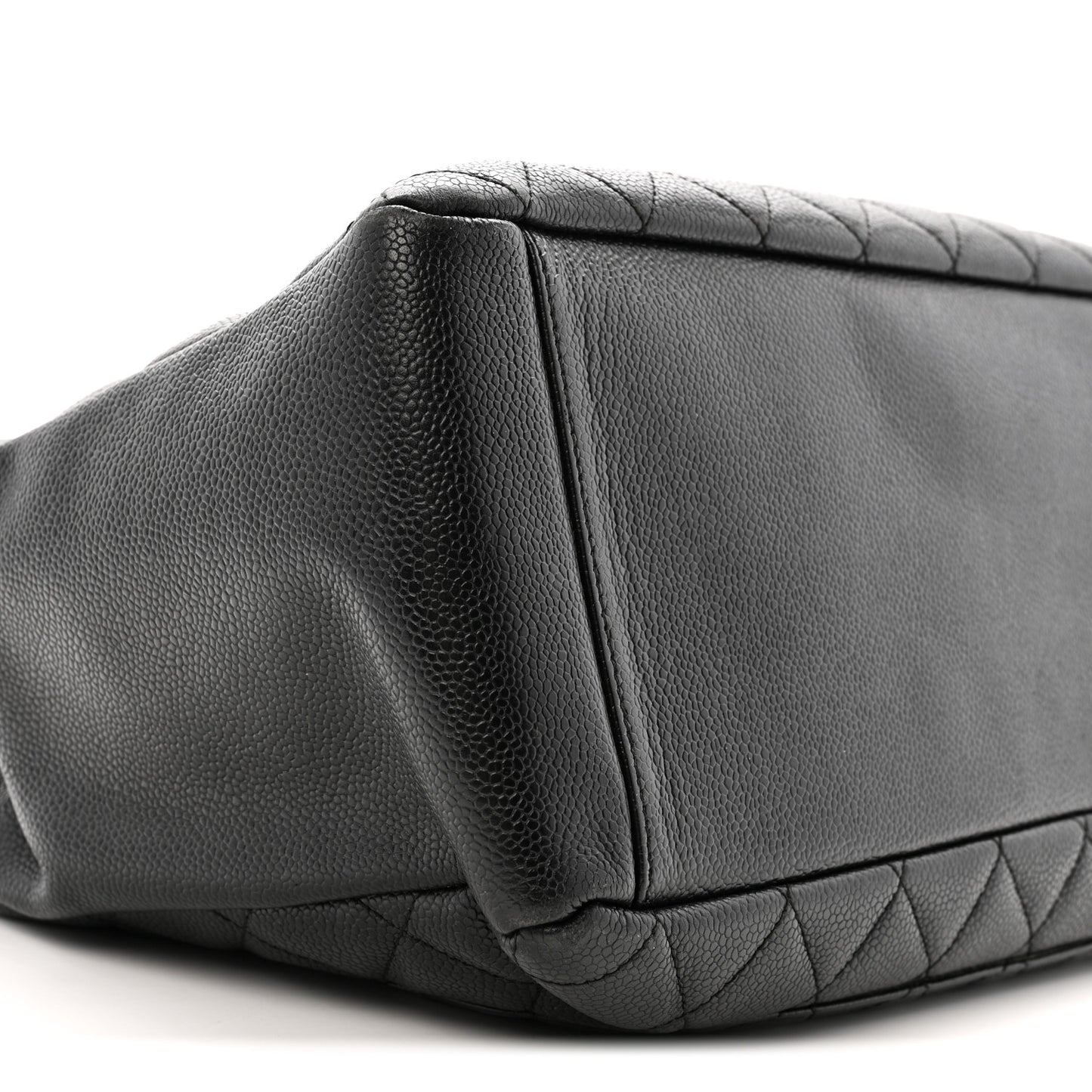 Caviar Quilted Grand Shopping Tote GST Black