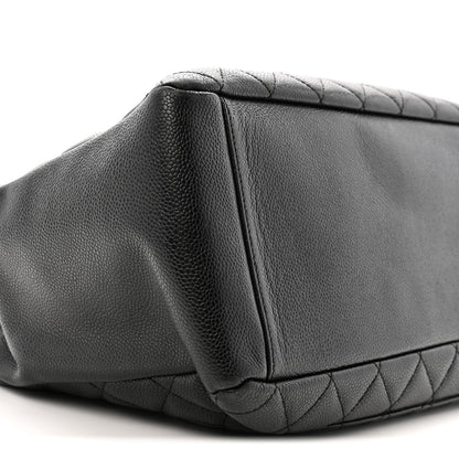 Chanel Caviar Quilted Grand Shopping Tote GST Black 10 of 17