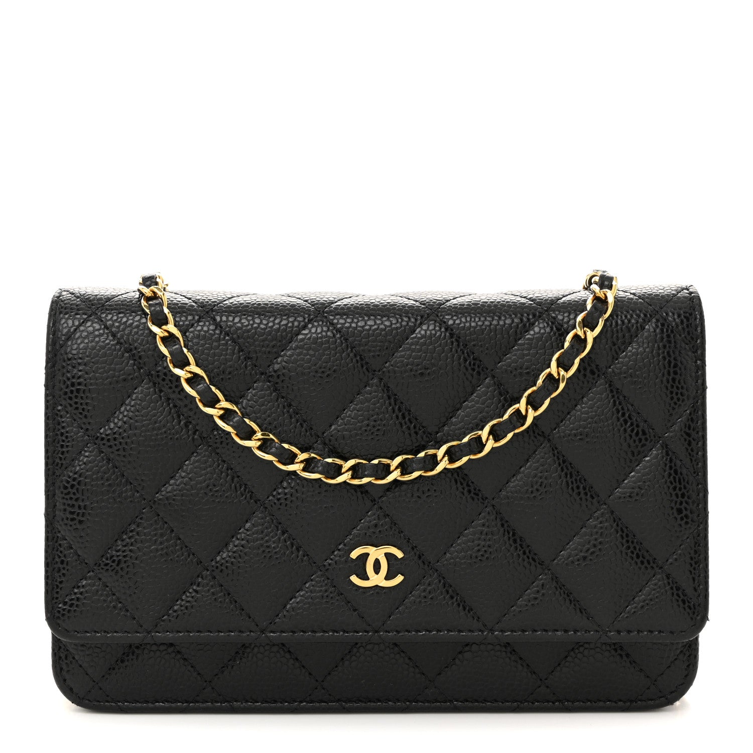 Chanel Caviar Quilted Wallet On Chain WOC Black 1 of 15
