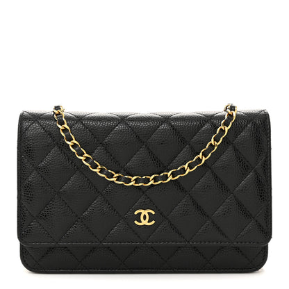 Chanel Caviar Quilted Wallet On Chain WOC Black 1 of 15