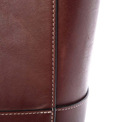 Celine Natural Calfskin Sangle Bucket Bag Burgundy 21 of 22