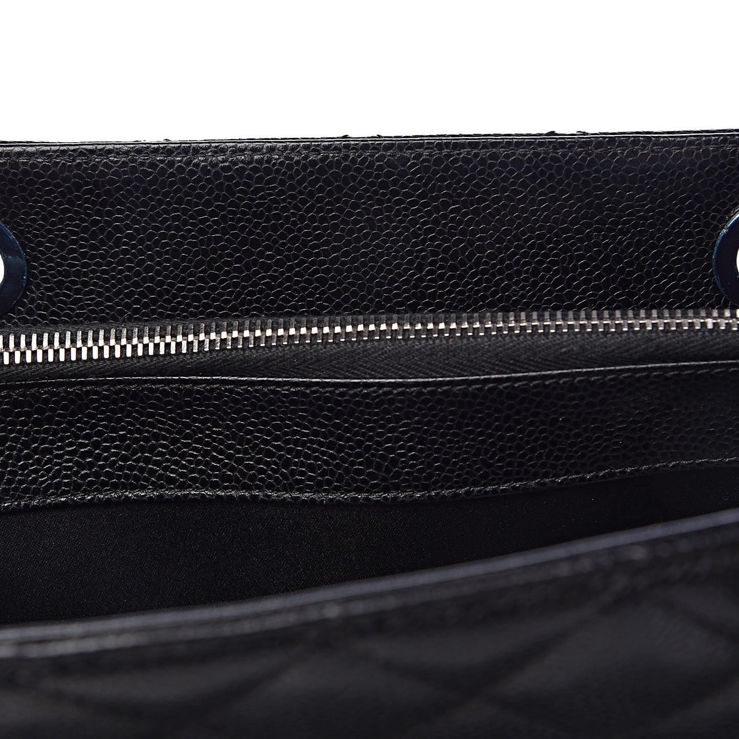 Caviar Quilted Grand Shopping Tote GST Black