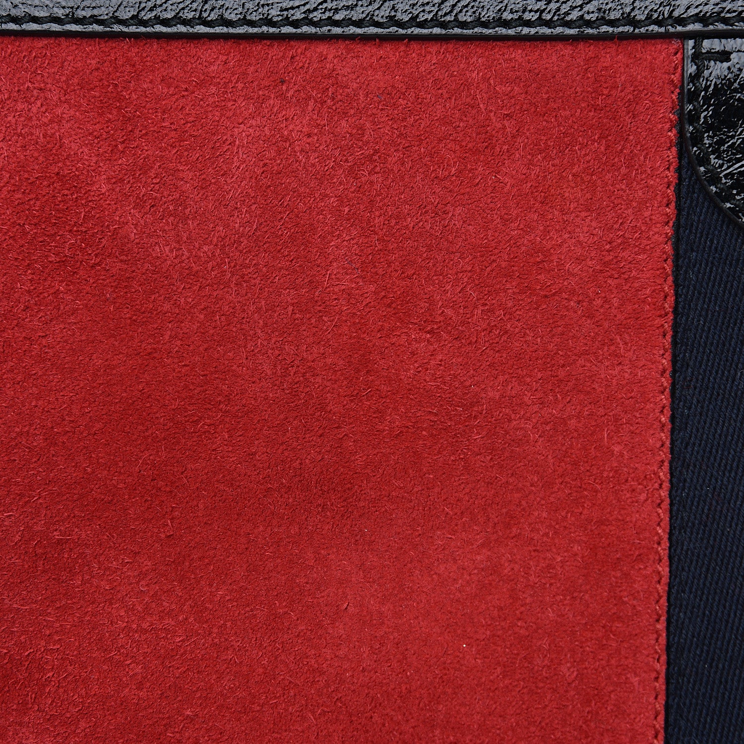 Gucci Suede Patent Web Medium Ophidia Chain Shoulder Bag Hibiscus Red Black 8 of 13