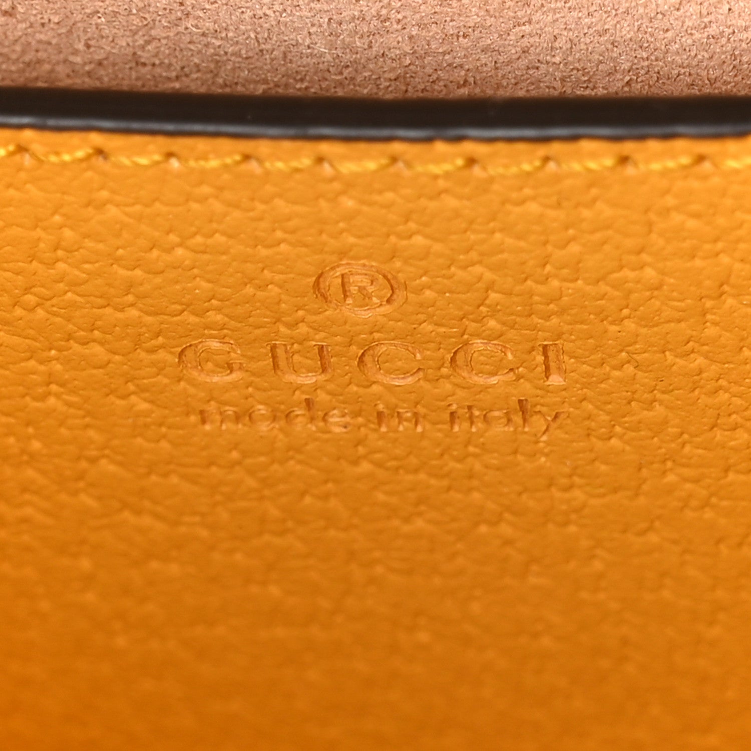 Gucci Textured Dollar Calfskin Web Small Diana Tote Bag Yellow Dusty Azure 11 of 19