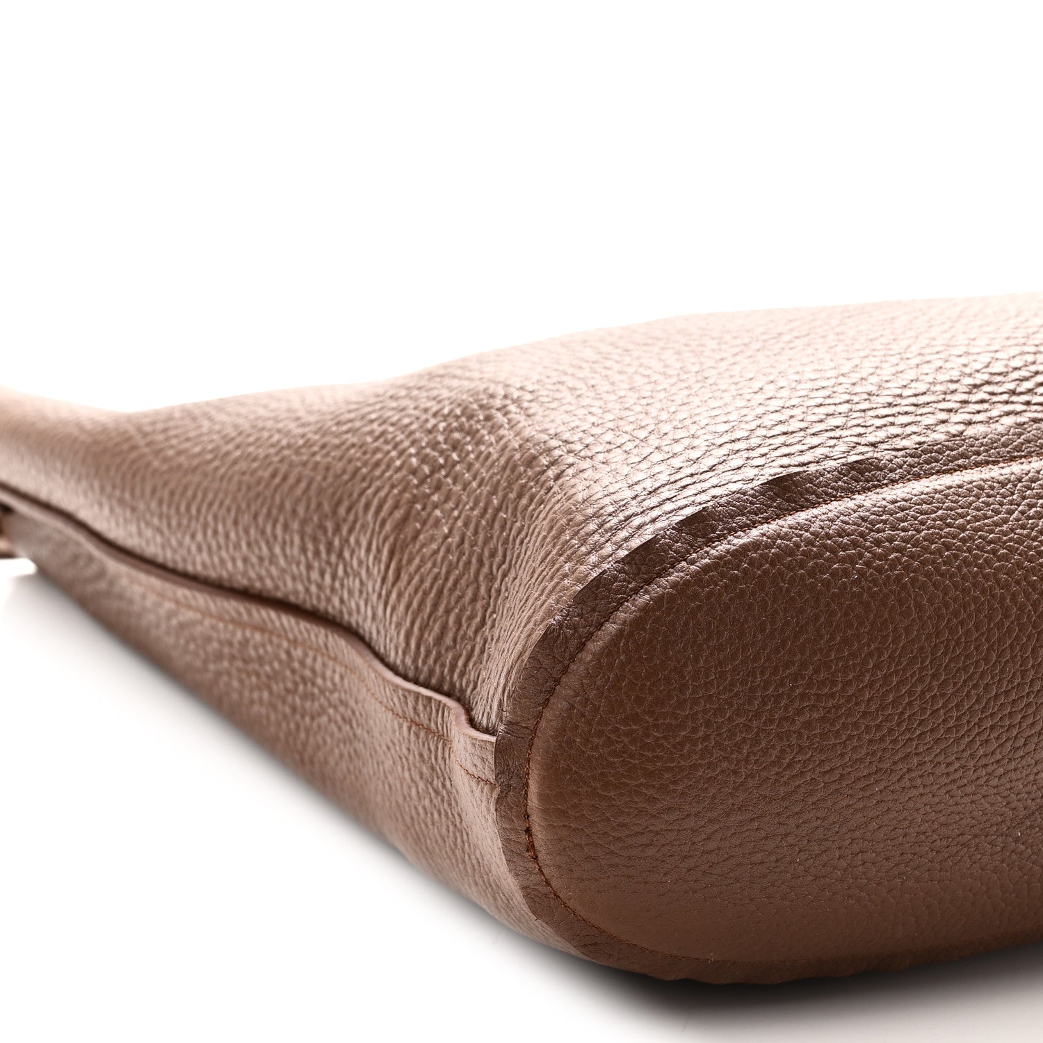 Celine Suede Calfskin Reversible Triomphe Bucket Bag Brown 13 of 15